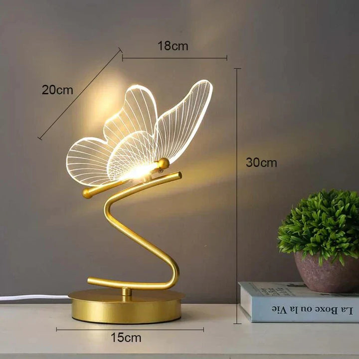 Skanto | Luksus Sommerfugl LED Bordlampe - ButterflyLuxe