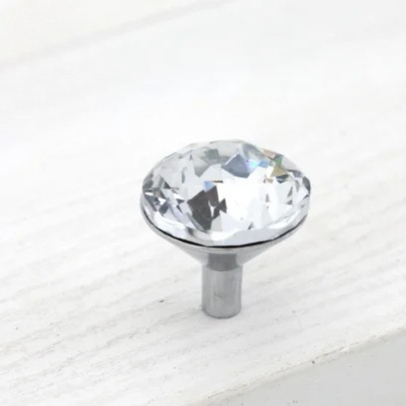 Luksus diamantkrystall skapknapper og håndtak elegante skuffehåndtak | Skanto