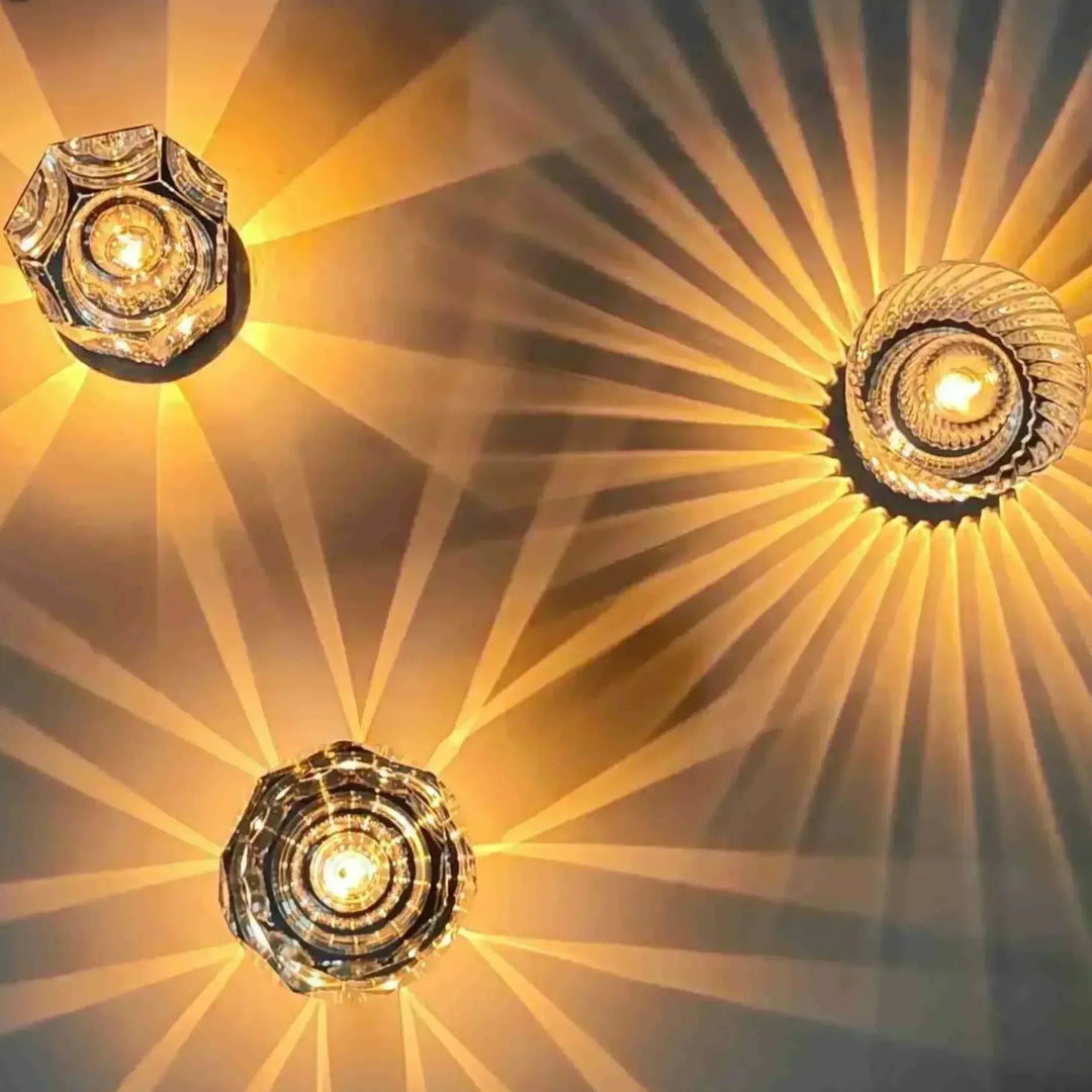 Skanto | Luksuriøs Oppladbar Diamant Krystall Bordlampe - Lumière Diamant