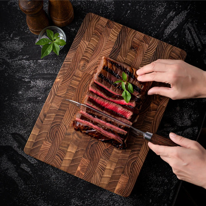 Skanto | Luksus Tykk Teak Kjøkkenbord - ChefTeak
