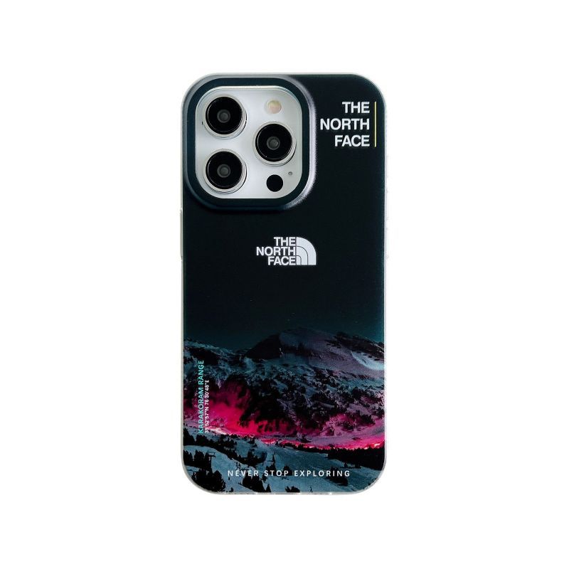 Galvaniske bokstaver Snow Mountain mobildeksel for iPhone
