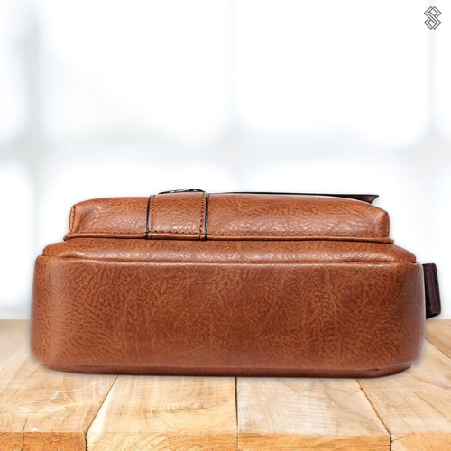Skanto | LeatherLux Elegant Skinn Skulderveske | Høy- Kvalitets Design | Praktisk & Stilfull for Hverdag & Kontor