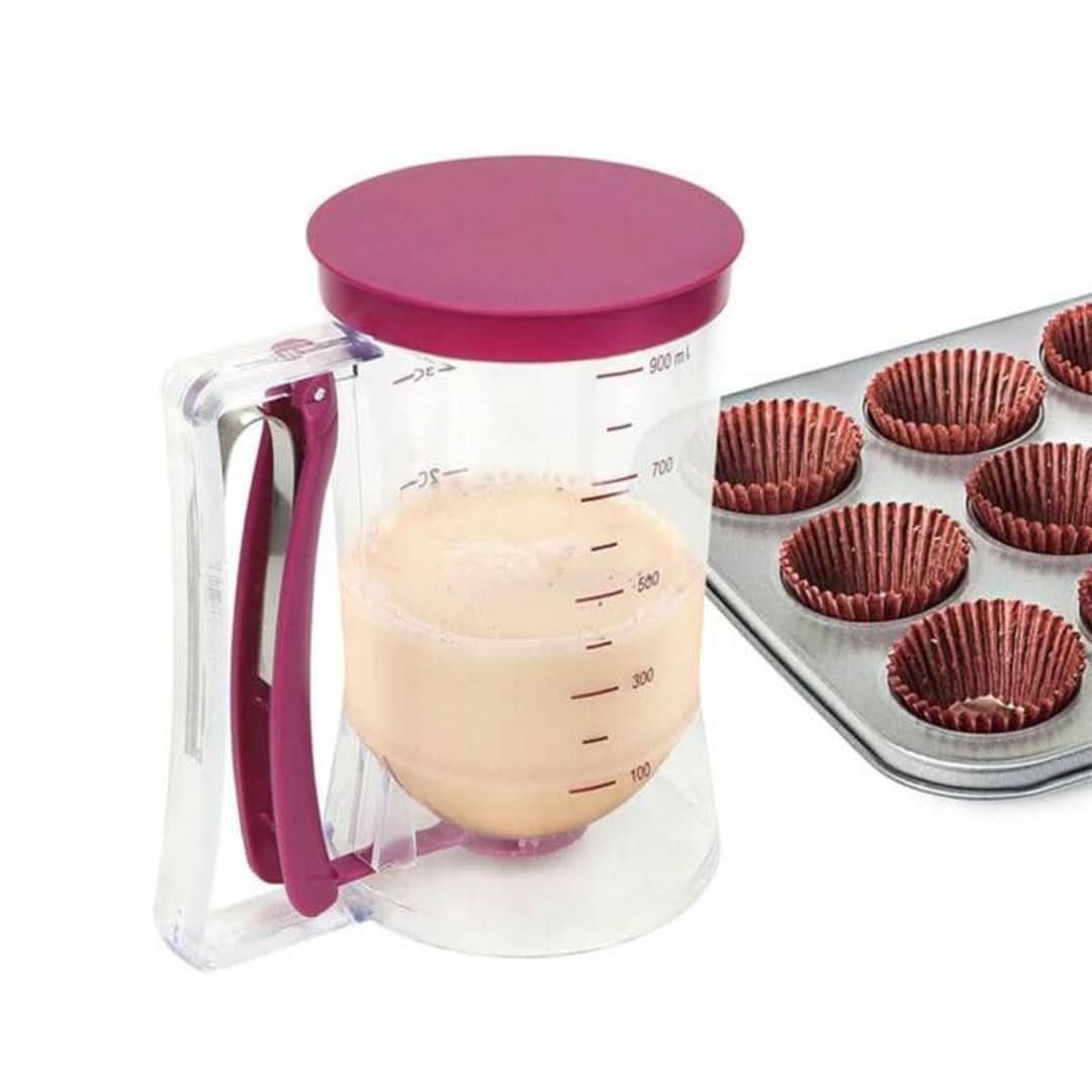 Skanto | Deig dispenser med måleskala og tut for muffins og kaker
