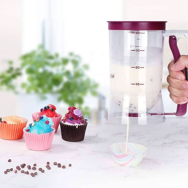 Skanto | Deig dispenser med måleskala og tut for muffins og kaker