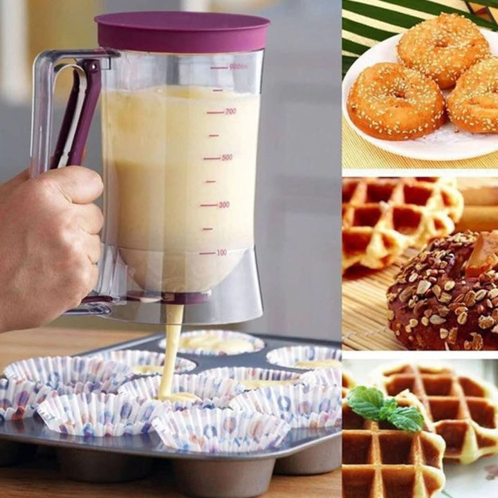 Skanto | Deig dispenser med måleskala og tut for muffins og kaker