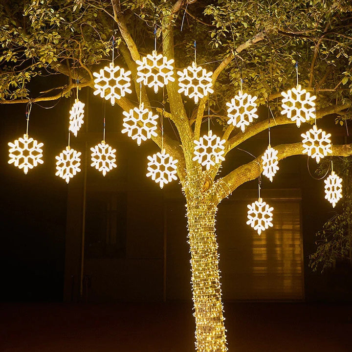 Skanto | LED Snøfnugg Julelys – IP65 Vanntett Utendørs Juledekorasjon