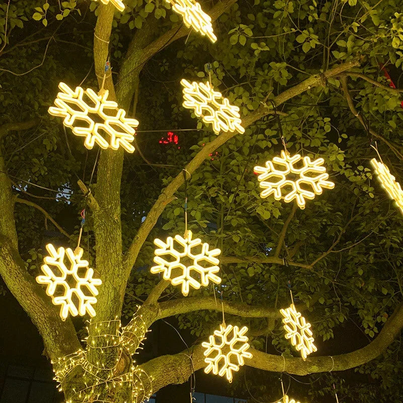 Skanto | LED Snøfnugg Julelys – IP65 Vanntett Utendørs Juledekorasjon