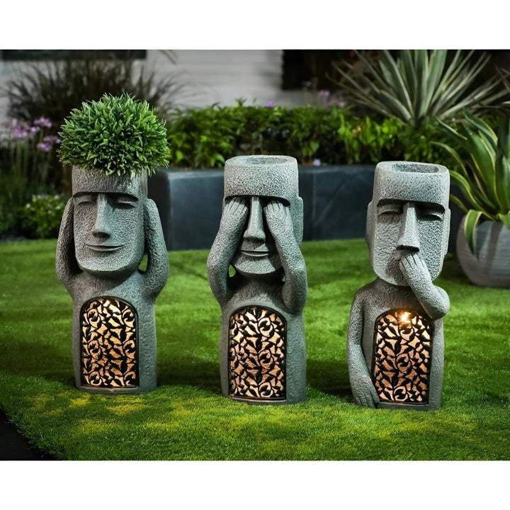Skanto | MAGICAL TRIO – Solharpiks hage statuer for fortryllende utendørs atmosfære