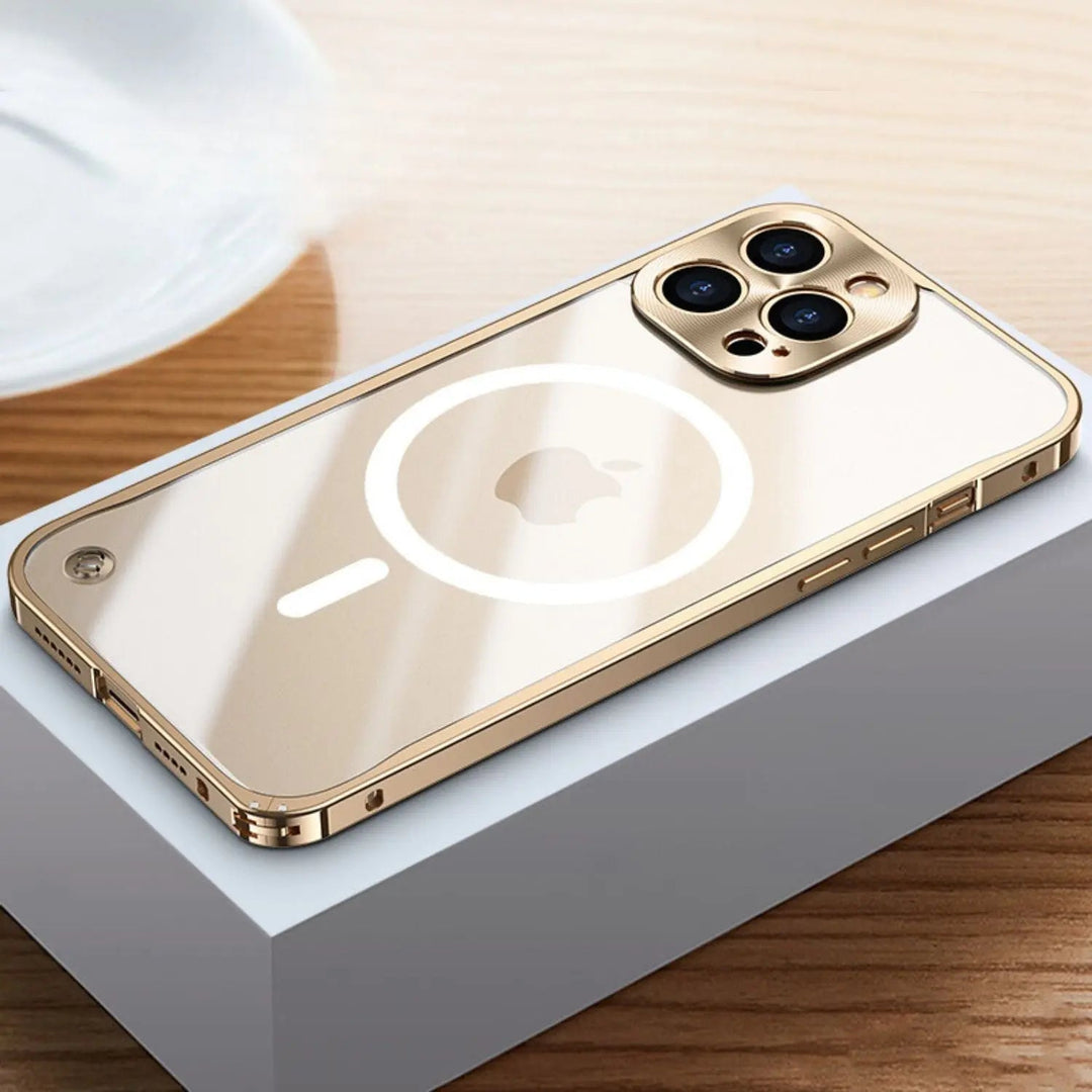 Skanto | Metall Luksus MagSafe Deksel for iPhone Pro Max - Slankt og Stilig Design med Maksimal Beskyttelse