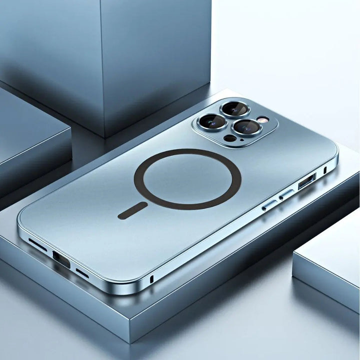 Skanto | Magnetisk metall skall for iPhone – Robust beskyttelse med et elegant design og MagSafe-kompatibilitet