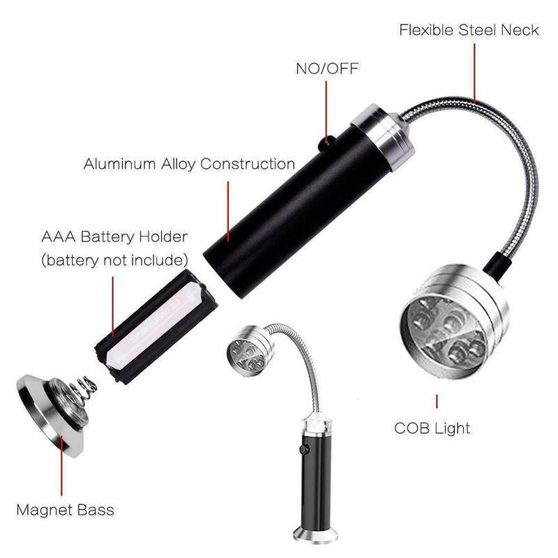 Magnetiske Utendørs BBQ Grill Lys Justerbare Fleksible Led | Skanto