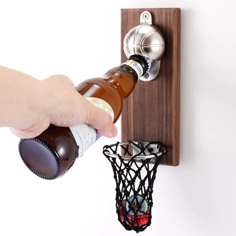 Magnetisk rustfritt stål basketball flaskeåpner tre øl åpner | Skanto
