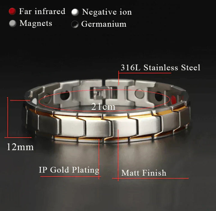Magnetarmband für Damen und Herren – verstellbar, stilvoll og komfortabel