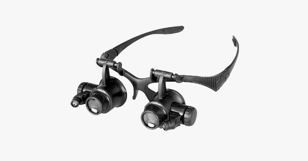 Skanto | Forstørrelsesglass med LED-lamper, hender fri & lysinnstillinger