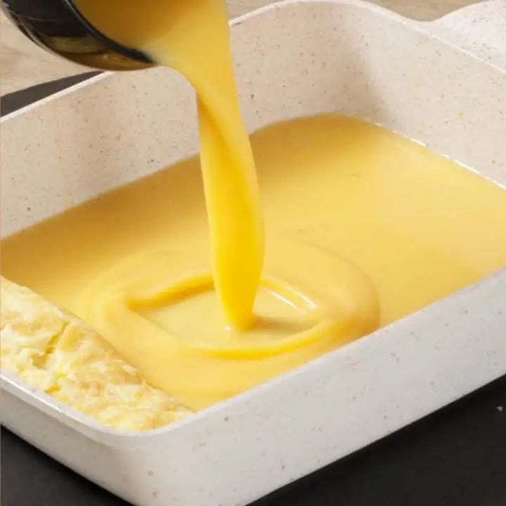 Maifan Stone Non-stick firkantet stekepanne for egg Gasskomfyr Kjøkkenutstyr | Skanto