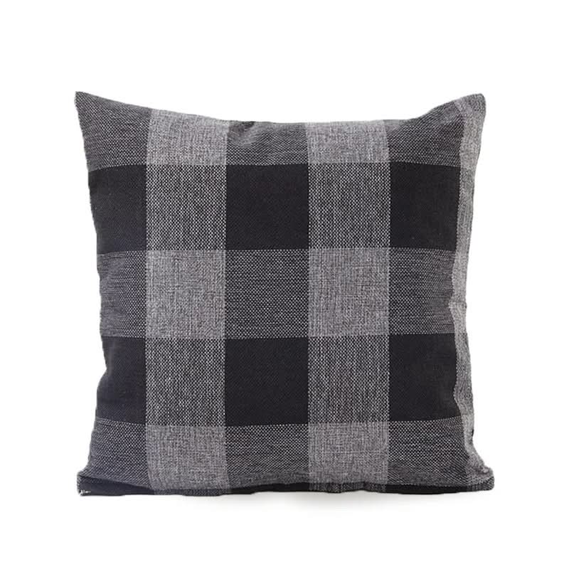 Norvo | Rutet plaid putetrekk 45x45 cm bomullsblanding putetrekk