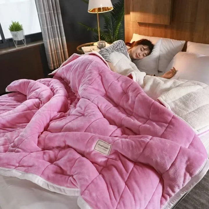 Skanto | Varm flanell korallfleece teppe mykt koselig kast for vinter