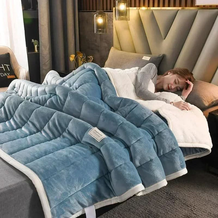 Skanto | Varm flanell korallfleece teppe mykt koselig kast for vinter