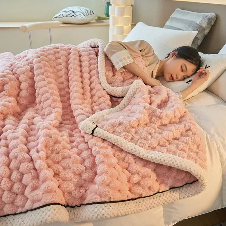 Frendorf | Dobbeltlag Coral Velvet Teppe for Høst & Vinter – TurtleWarm