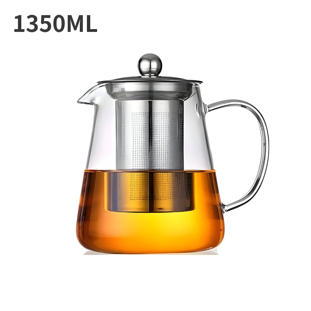 CrystalBrew-krus – Varmebestandig glass med filter i rustfritt stål