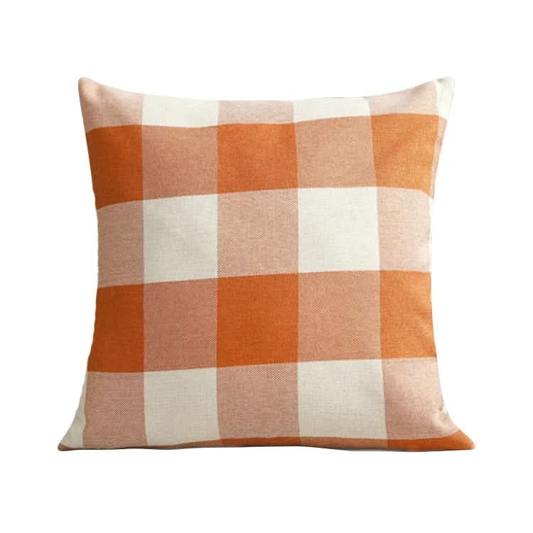 Norvo | Rutet plaid putetrekk 45x45 cm bomullsblanding putetrekk