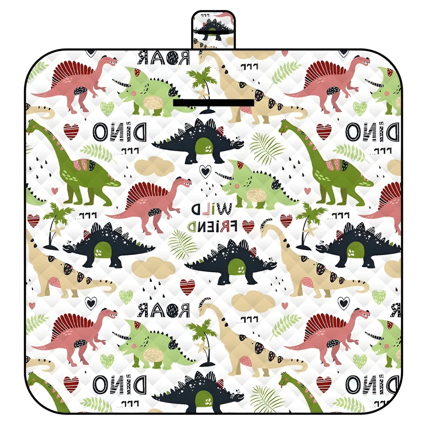 Norvo | Sammenleggbar Babyleketeppe Wanderlino | Polstret & Vanntett | For Utendørs & Hjem | Inkl. Bæreveske