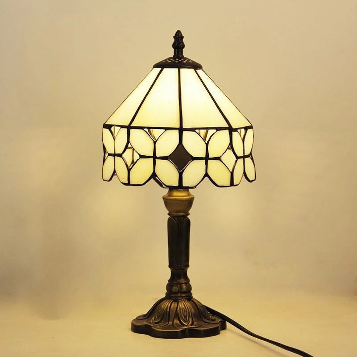 Skanto | Bordlampe LED Barokk Retro E27 - Vintage Tiffany Glass