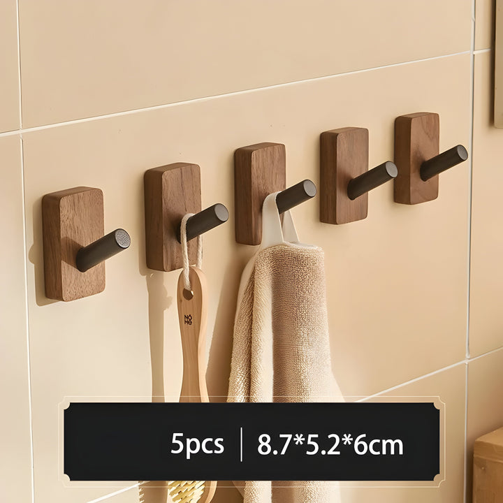 WoodenGrip Hooks – Veggkroker i tre i nordisk stil
