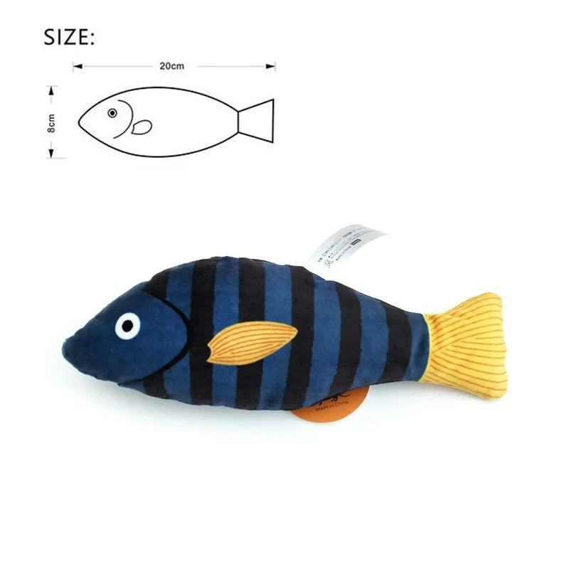 Katt leketøy Kattemynte 3D simulering fisk bolleheben