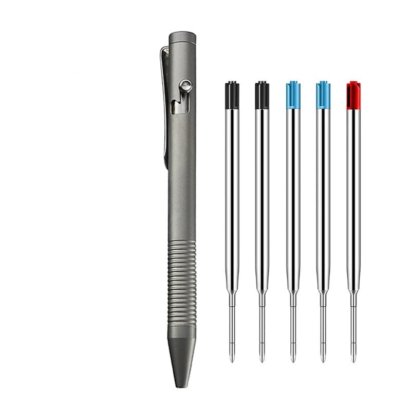 Norvo | Titanium Bolt Action Penn – Holdbar Metall Mekanisk Skrivepenn