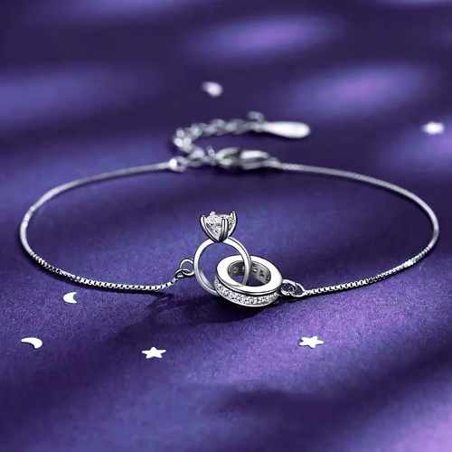 Skanto | Delikat Evig Lenked Diamant Armbånd