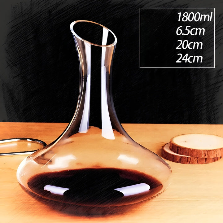 Krystallvinedekanter i snegleform – Skantoyfri for vin eller cognac | Dekorativ for hjemmet & baren | Skanto