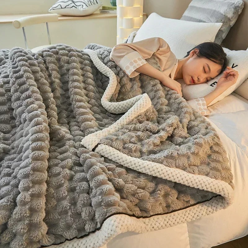 Frendorf | Dobbeltlag Coral Velvet Teppe for Høst & Vinter – TurtleWarm