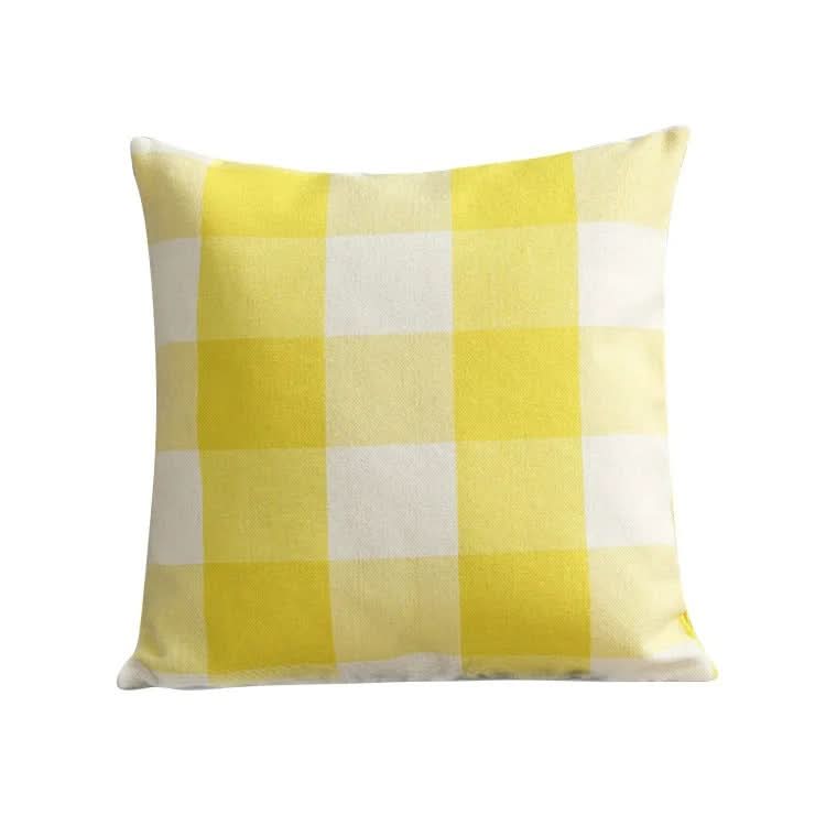 Norvo | Rutet plaid putetrekk 45x45 cm bomullsblanding putetrekk