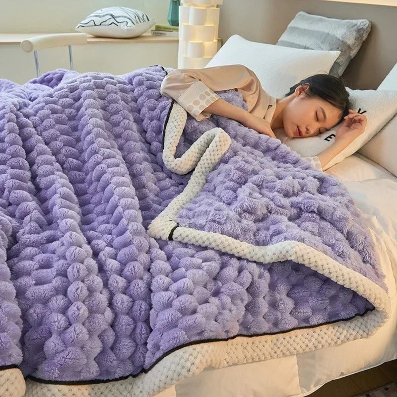 Frendorf | Dobbeltlag Coral Velvet Teppe for Høst & Vinter – TurtleWarm