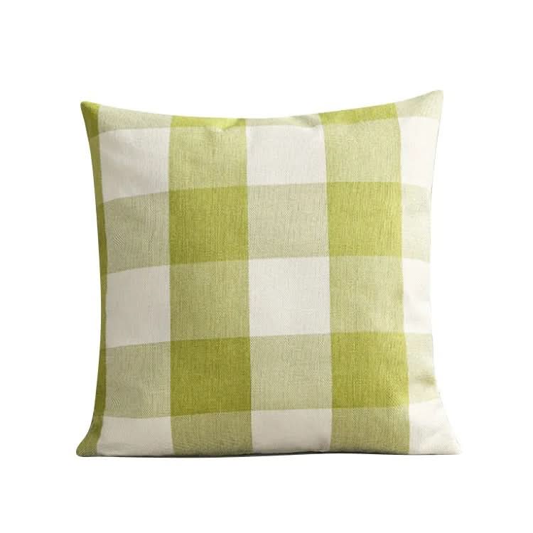 Norvo | Rutet plaid putetrekk 45x45 cm bomullsblanding putetrekk