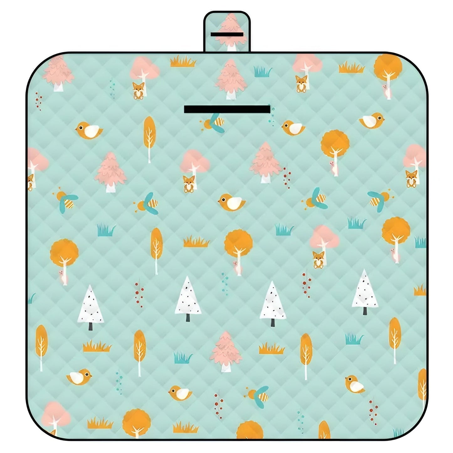 Norvo | Sammenleggbar Babyleketeppe Wanderlino | Polstret & Vanntett | For Utendørs & Hjem | Inkl. Bæreveske