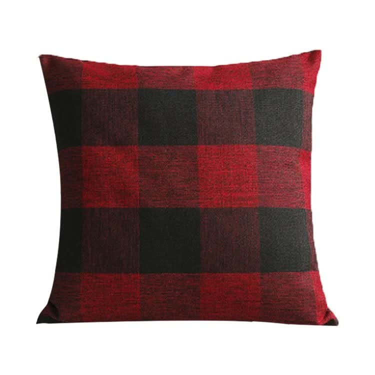 Norvo | Rutet plaid putetrekk 45x45 cm bomullsblanding putetrekk