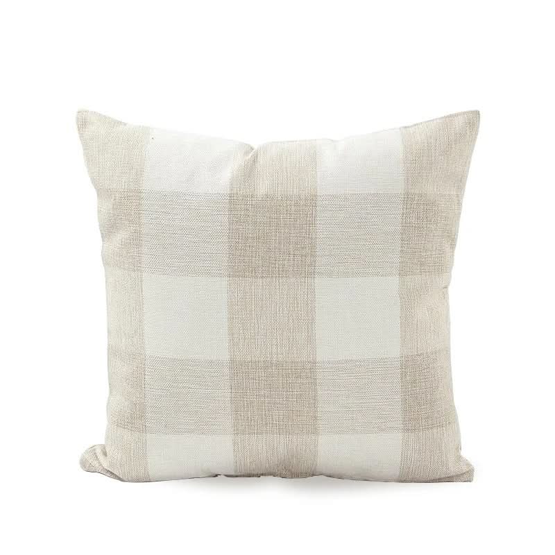 Norvo | Rutet plaid putetrekk 45x45 cm bomullsblanding putetrekk