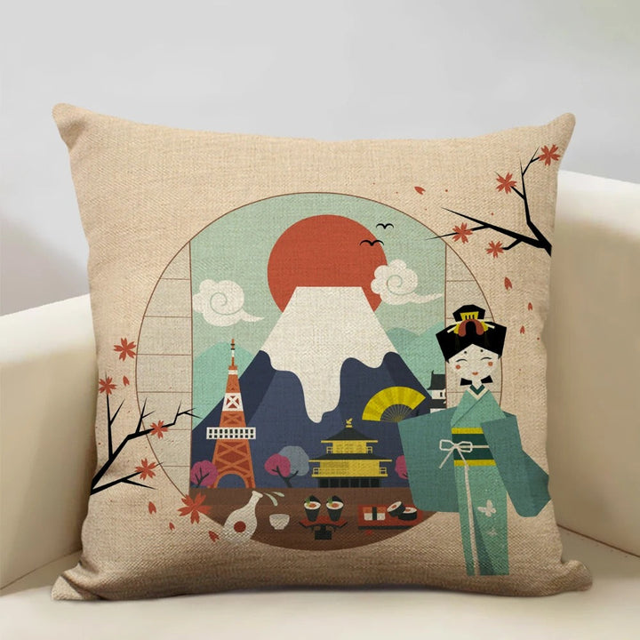 Skanto | BeauRêve Putetrekk med Mount Fuji - Japansk Stil for Ethvert Rom
