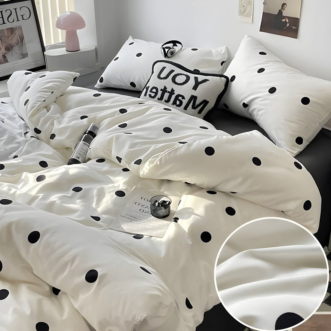 PureLoom Sengetøy Sett - Moderne hudvennlig sengetøysett (1 dyne + 1 flatt ark + 2 putetrekk) | Skanto