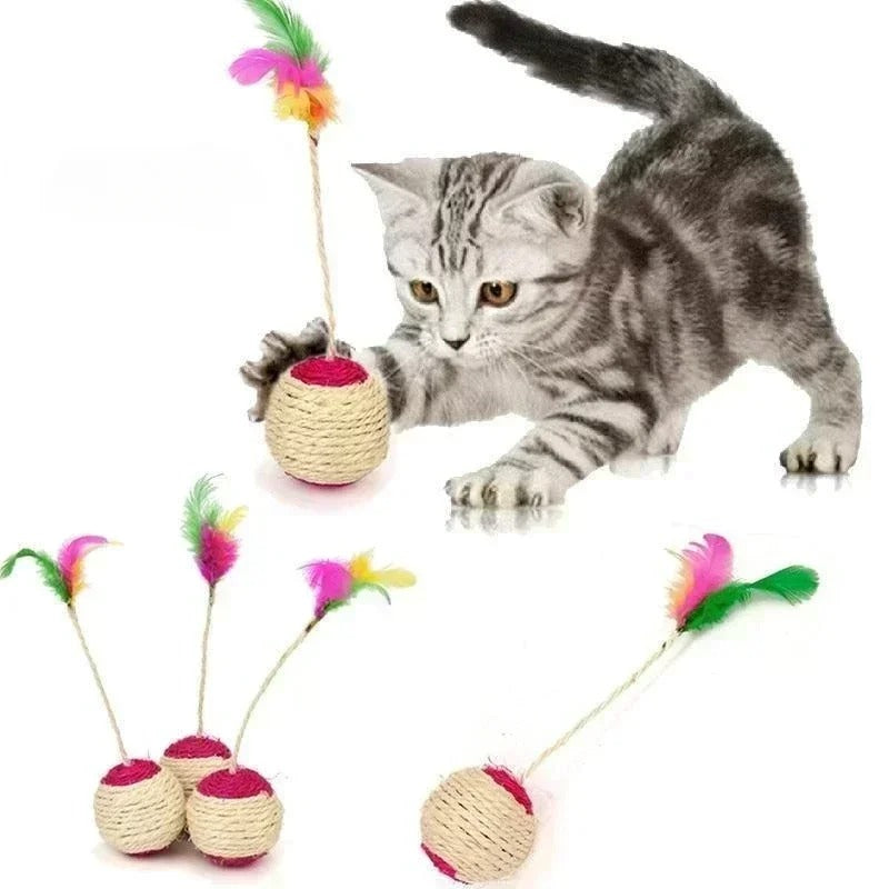 Katt leketøy Sisal kloremoppeball Skanto