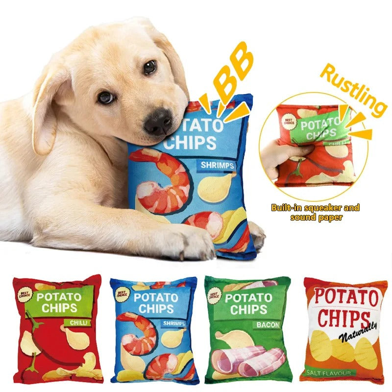 Morsom Hundeleketøy Chips Skanto