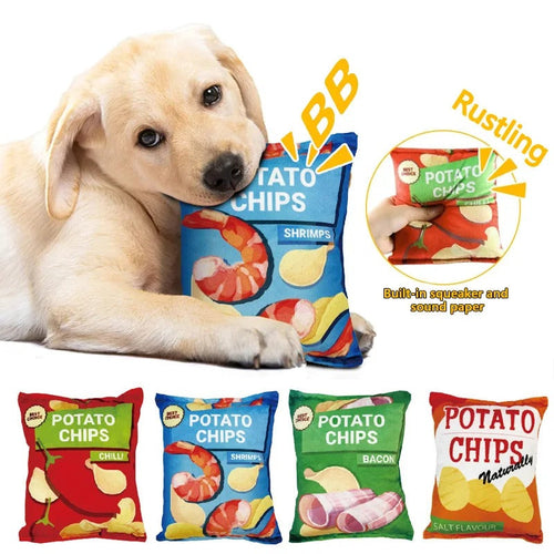Morsom Hundeleketøy Chips Skanto