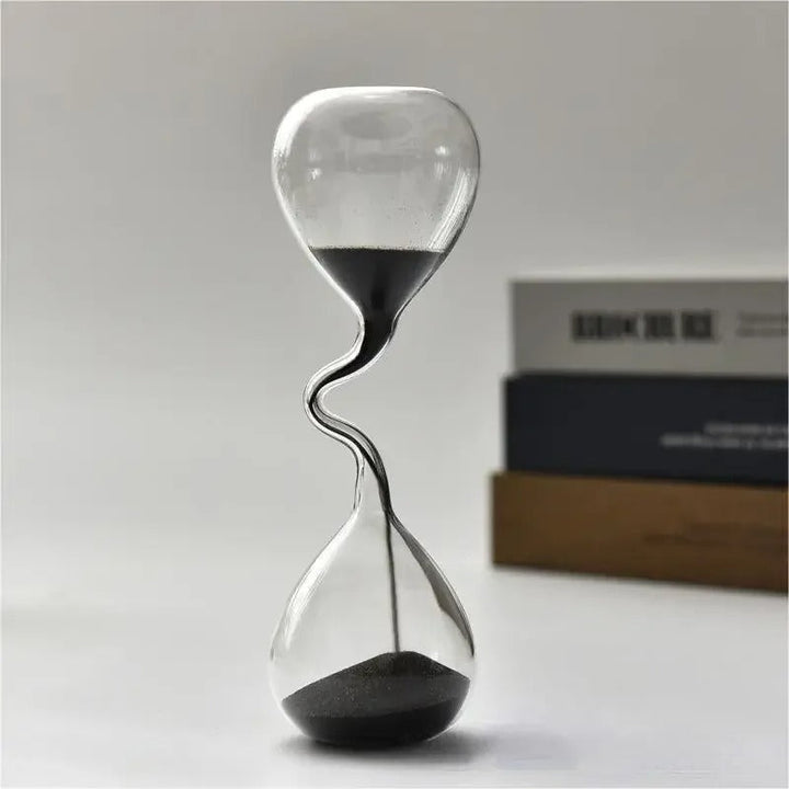 Skanto | Curvy Black Hourglass | Glass