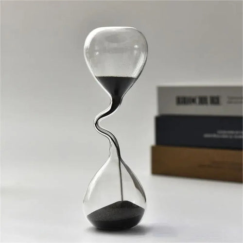 Skanto | Curvy Black Hourglass | Glass