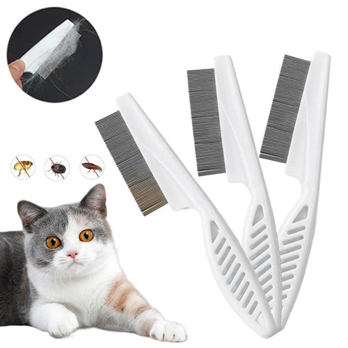 Pet Hair Shedding Comb Rustfritt Stål Loppere Comb Skanto