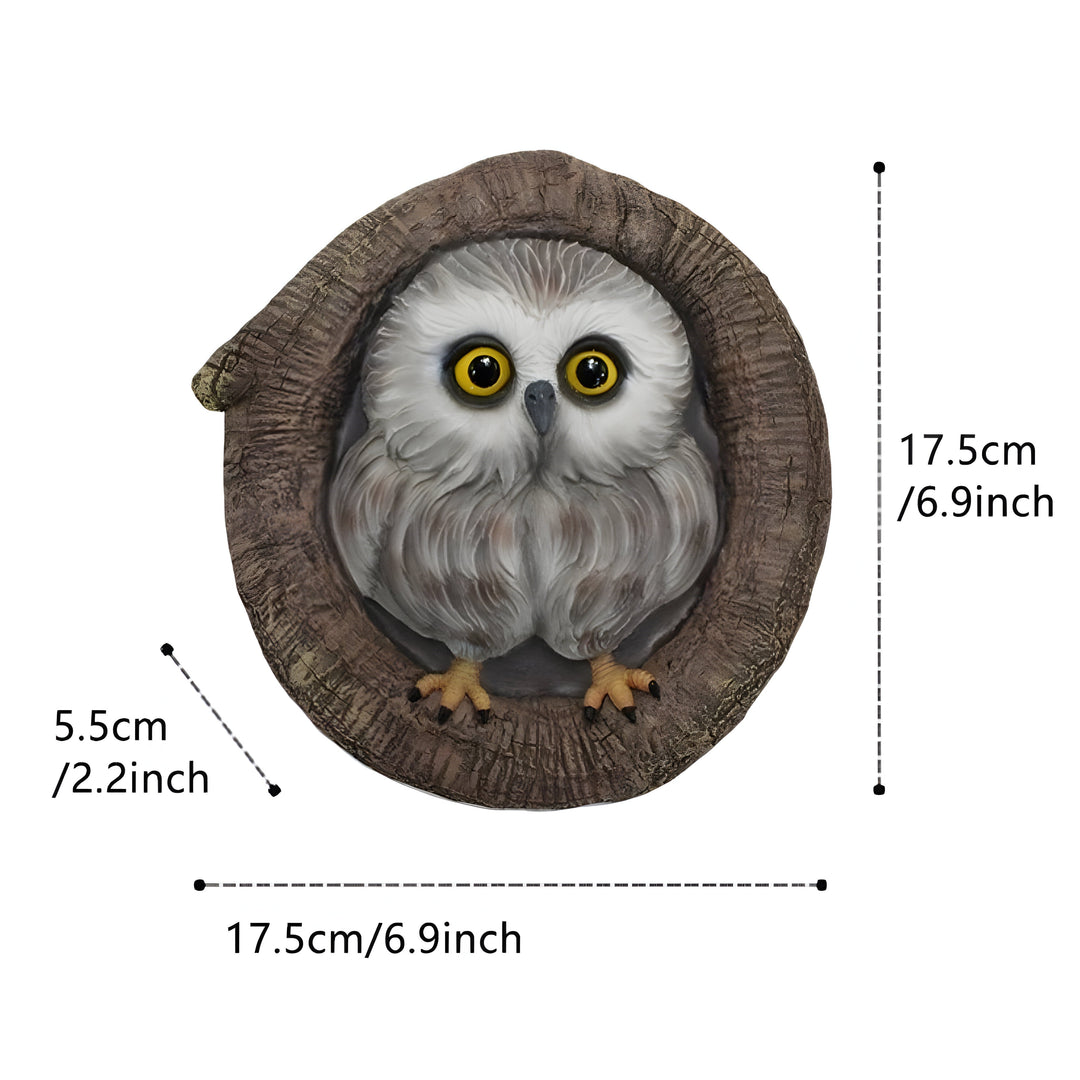 MysticOwl Ornament – Dekorativ ugle statue laget av harpiks | Skanto