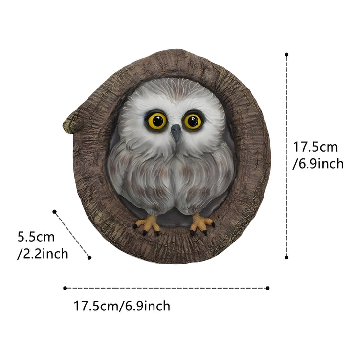 MysticOwl Ornament – Dekorativ ugle statue laget av harpiks | Skanto