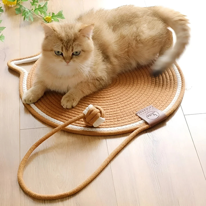 Bomulls Tau Katt Klore Matte – ScratchMate Skanto